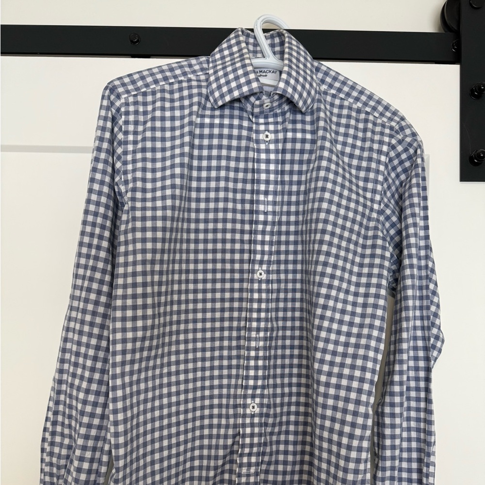 Spier & Mackay Blue Check Dress Shirt